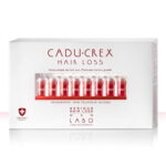 Labo Cosprophar Suisse, Cadu-Crex Severe Stage, Tegen haaruitval, Ampullen Behandeling Serum, Voor de hoofdhuid, Voor mannen, 20 st, 3.5 ml