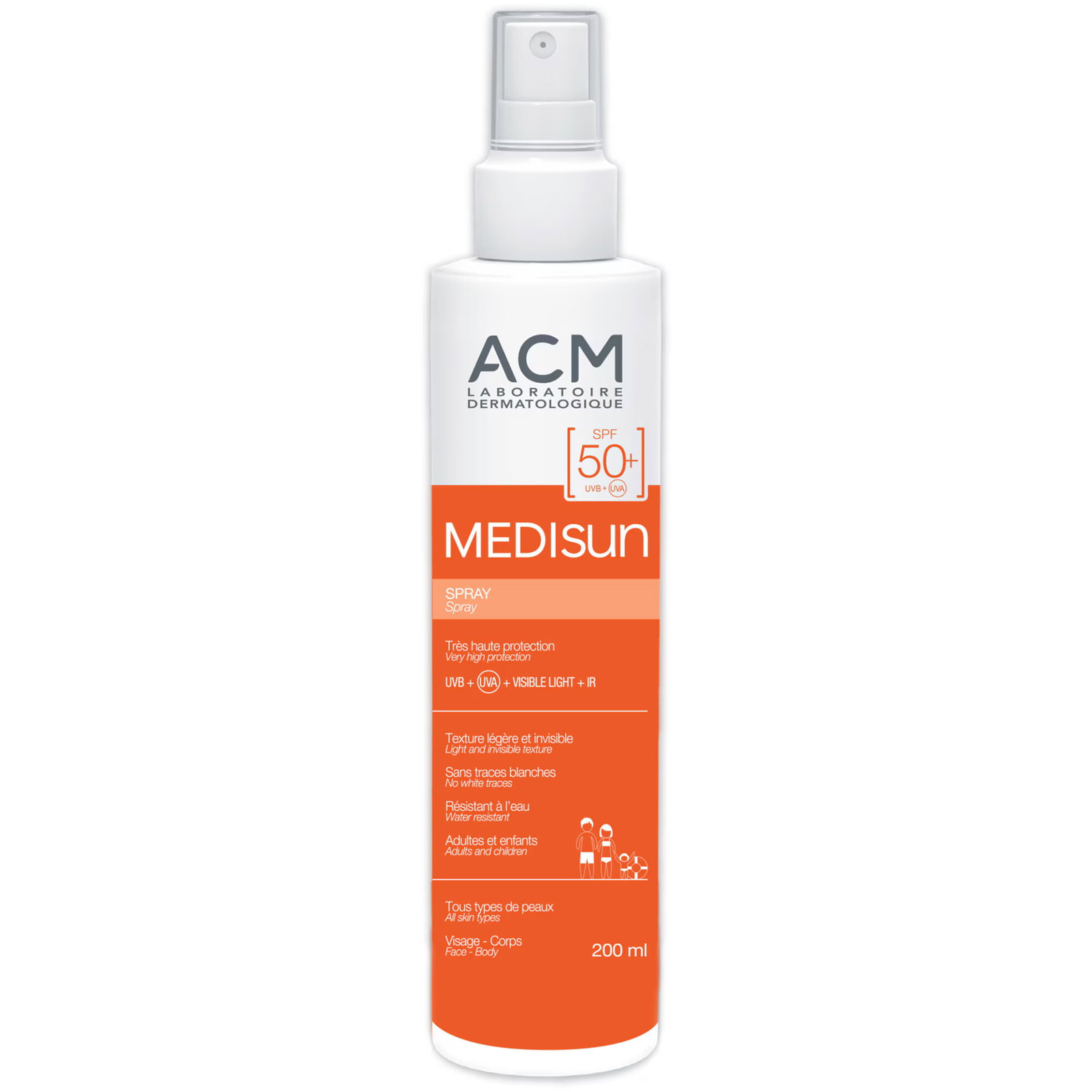 laboratoire-acm-medisun-moisturizing-sunscreen-spray-spf-50-200-ml-1769422049 Laboratoire ACM, Medisun, Hydraterend, Zonnebrandspray, SPF 50+, 200 ml - Afbeelding 1