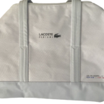 Lacoste, Eau de Lacoste L.12.12, Polyester, Textieltas, Weekendtas, Wit, Uniseks, 16 x 10 x 10 inch