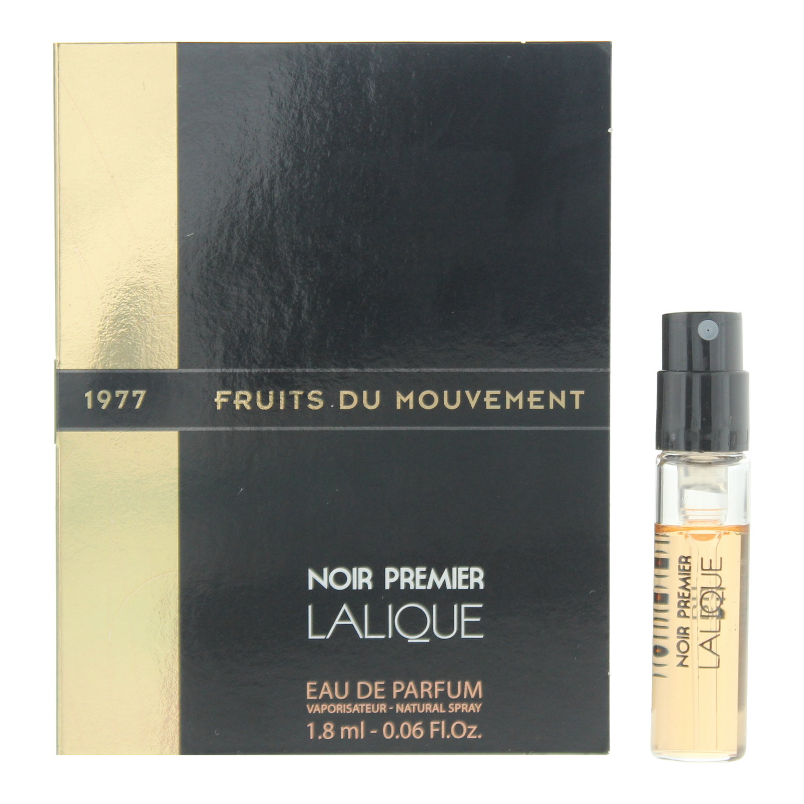 10057063-00101 Lalique, Noir Premier - Fruits du Mouvement, Parfumwater, Uniseks, 1.8 ml Flesje - Afbeelding 1