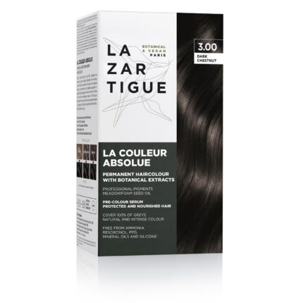 Lazartigue, La Couleur Absolue, Permanente haarkleuring, 3.00 Dark Chestnut, 143 ml