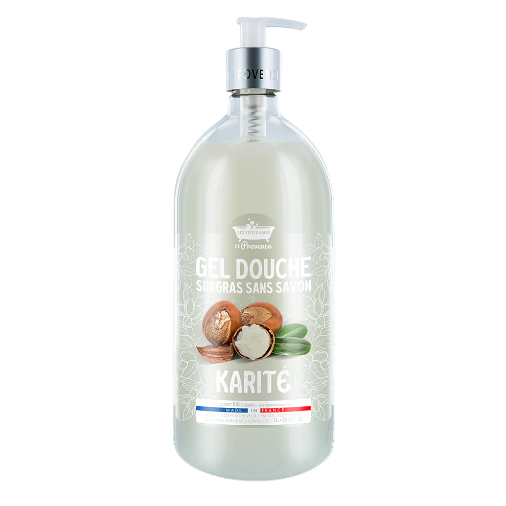 les-petites-bains-de-provence-karite-shower-gel-for-sensitive-skin-1000-ml-1764844982 Les Petites Bains de Provence, Karite, Douchegel, Voor gevoelige huid, 1000 ml - Afbeelding 1