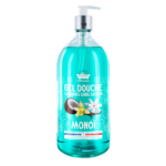 Les Petites Bains de Provence, Monoi, Douchegel, Voor lichaam, gezicht & haar, Voor gevoelige huid, 1000 ml