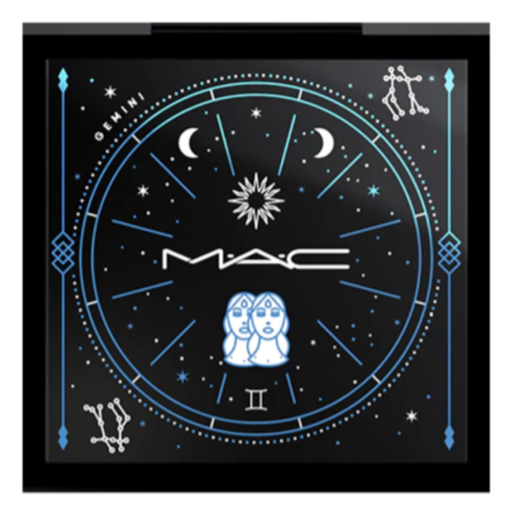 mac-pro-colour-eyeshadow-palette-astrological-gemini-0-1671718292 MAC, Pro Colour, Leeg plastic make-up palet, Tweeling, Met 4 sleuven - Afbeelding 1