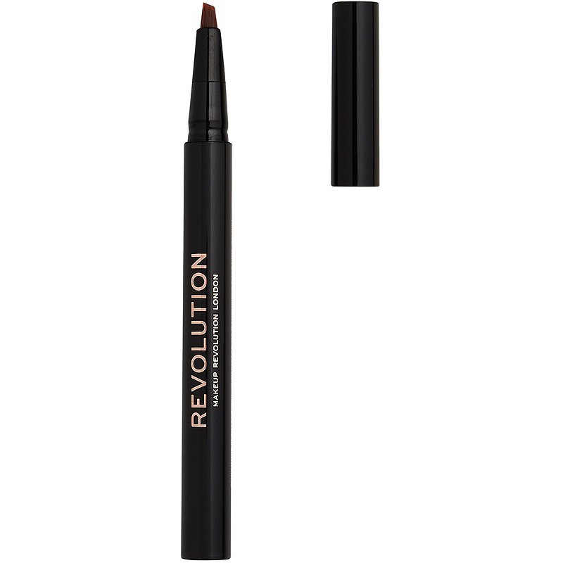 makeup-revolution-bushy-brow-eyebrow-pencil-medium-0-5-ml-0-5057566188050-1671534441 Makeup Revolution, Bushy Brow, Wenkbrauwcrèmepotlood, Middelbruin, 0.5 ml - Afbeelding 1