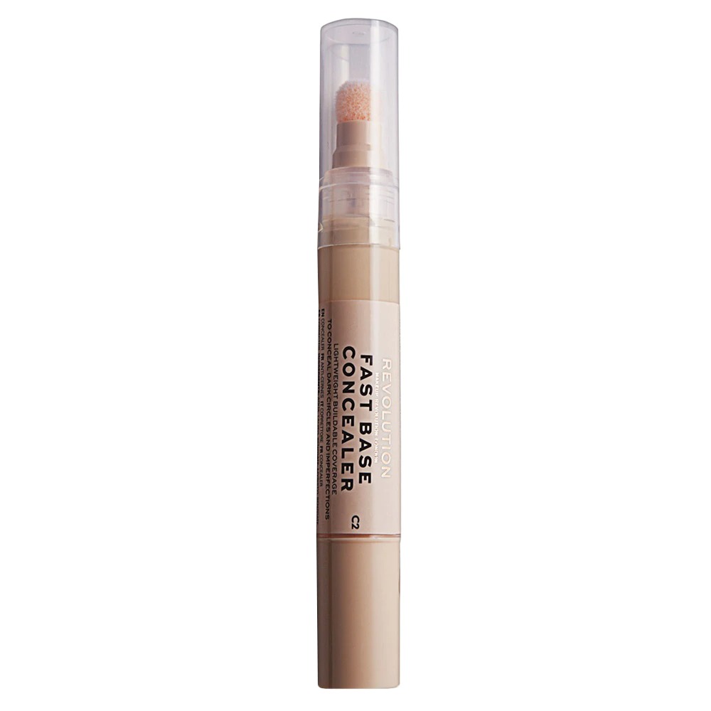 makeup-revolution-fast-base-concelear-under-eye-concealer-pen-c-2-4-5-ml-1678365090 Makeup Revolution, Fast Base Concelear, Concealer pen voor onder de ogen, C 2, 4.5 ml - Afbeelding 1