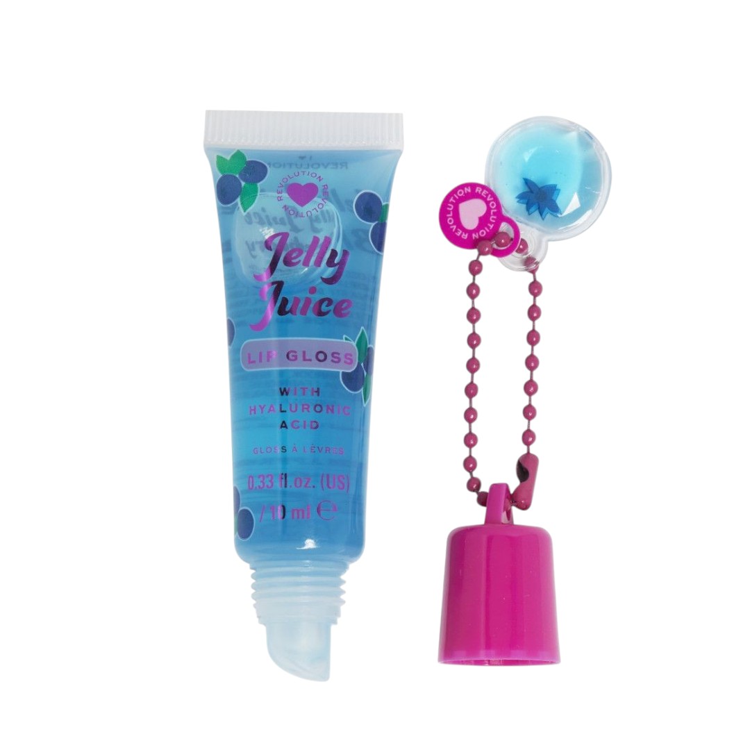 makeup-revolution-lip-gloss-jelly-juice-blueberry-lip-gloss-10-ml-1756379095 I Heart Revolution, Jelly Juice, Opvullen, Lipgloss, Blauwe bes, 10 ml - Afbeelding 1
