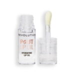 Makeup Revolution, Pout, Veganist, Glanzend, Lippenolie, Lychee Clear, 4 ml
