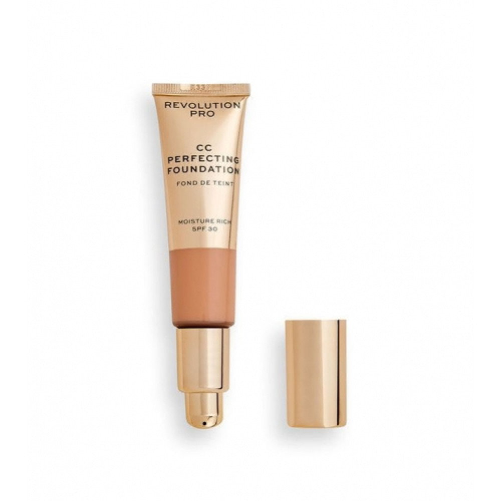 makeup-revolution-pro-cc-perfecting-cream-foundation-f9-spf-30-26-ml-1671611674 Makeup Revolution, Pro CC Perfecting, Crème foundation, F9, SPF 30, 26 ml - Afbeelding 1