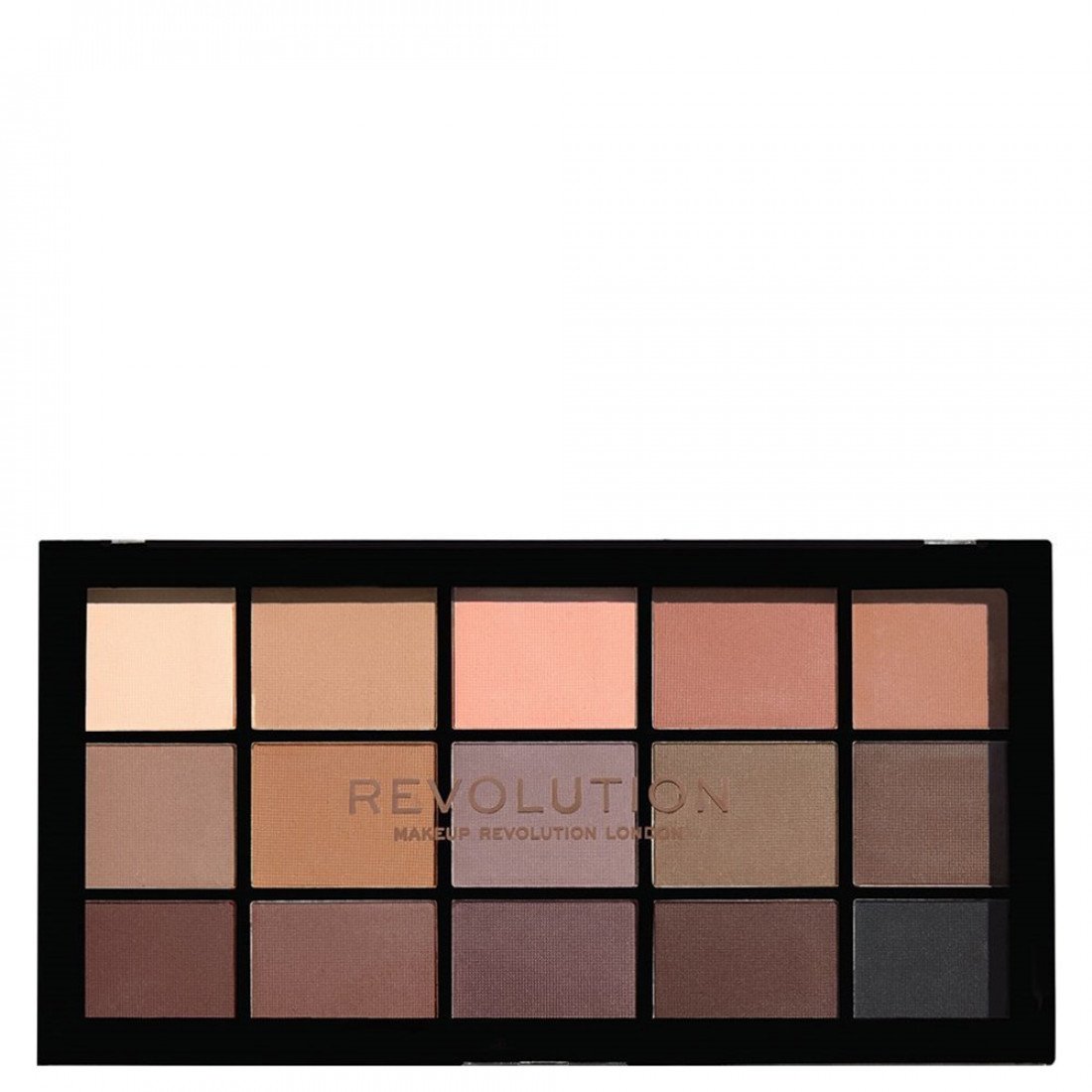makeup-revolution-reloaded-palette-eye-palette-basic-mattes-1-1-g-1673605080 Makeup Revolution, Reloaded Palette, Oogschaduwpalet, Basis matte, 15x, 1.1 g - Afbeelding 1