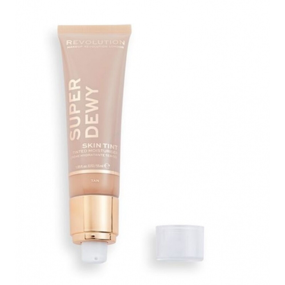 makeup-revolution-superdewy-tinted-moisturizer-tan-55-ml-1671611931 Makeup Revolution, Superdewy, Gekleurde moisturizer, Gebruind, 55 ml - Afbeelding 1