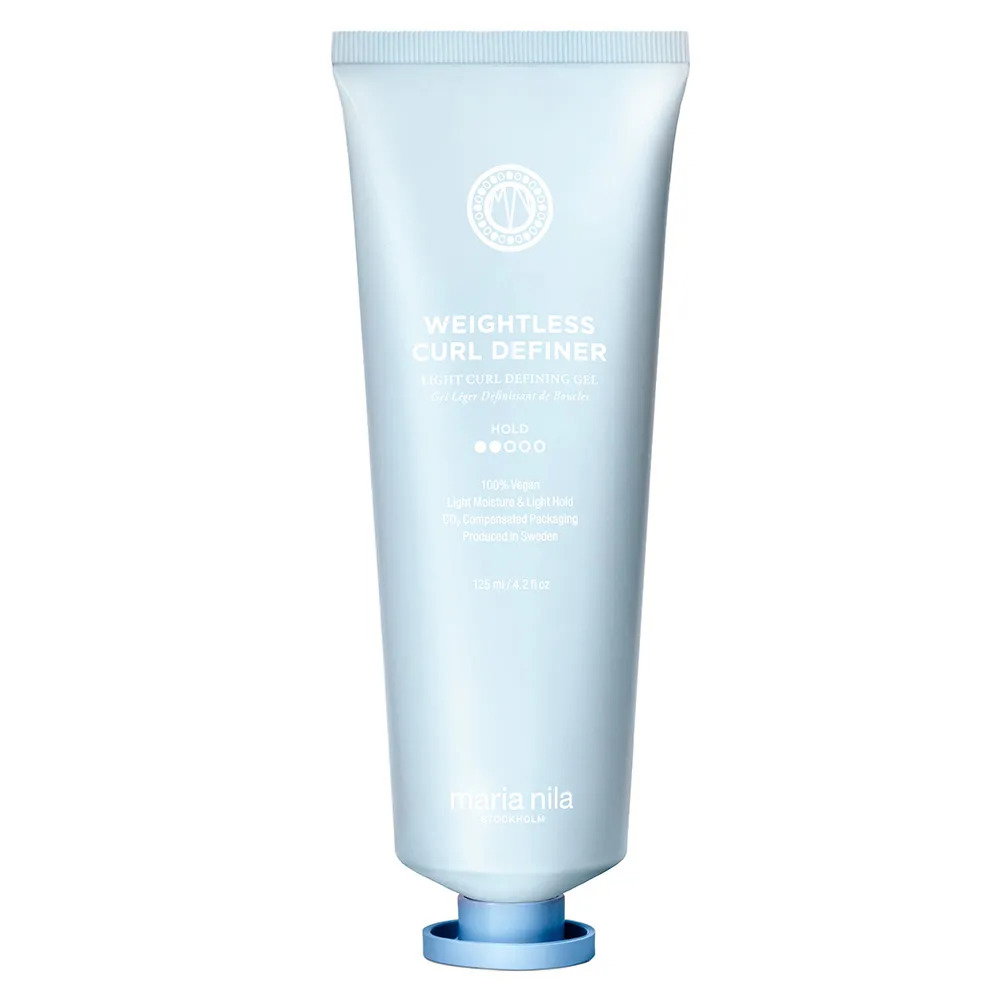 maria-nila-coils-curls-weightless-hair-styling-gel-curl-defining-medium-hold-125-ml-1709117955 Maria Nila, Coils & Curls Weightless, Haarstylinggel, Kruldefiniëring, Lichte hold, 125 ml - Afbeelding 1