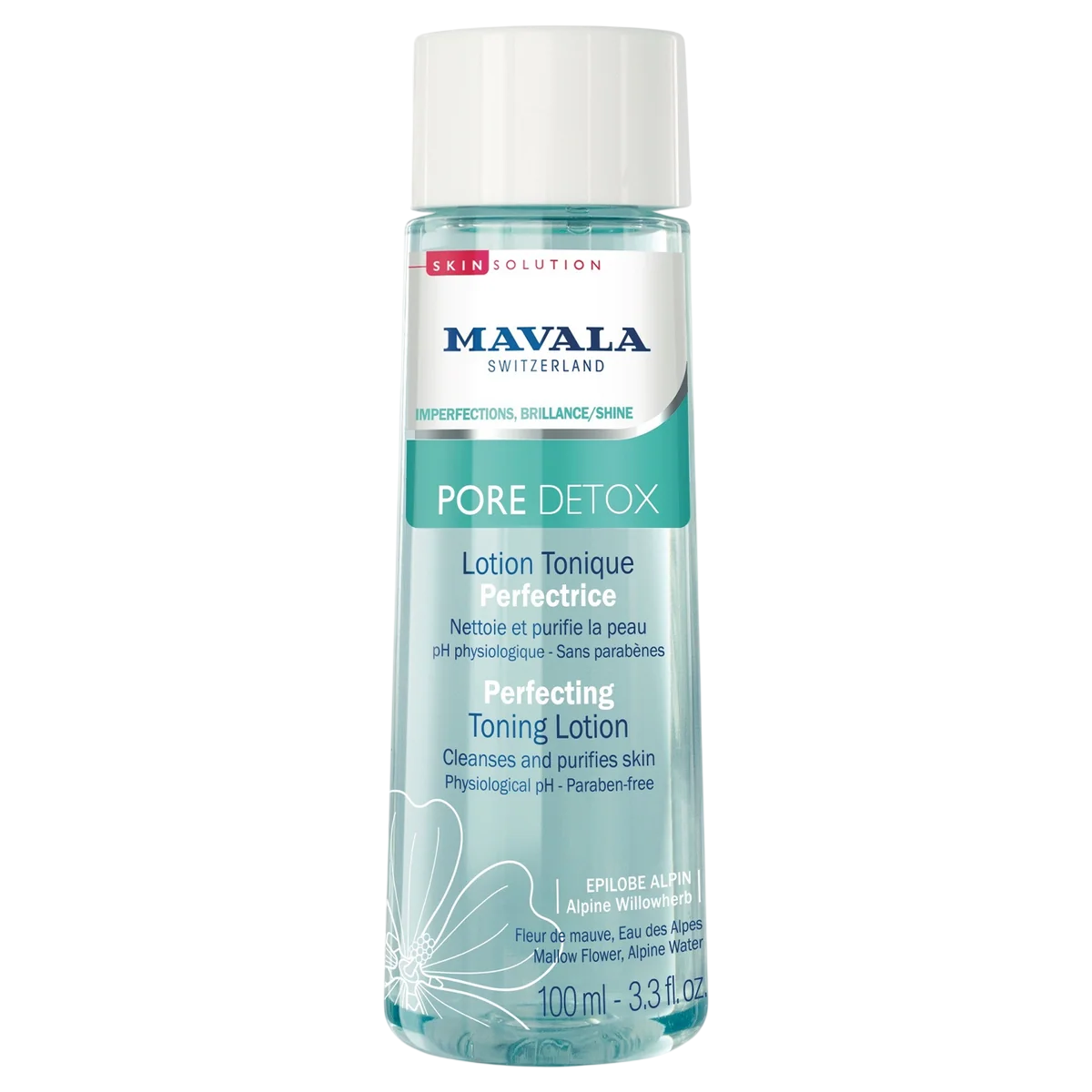 mavala-pore-detox-toning-purifying-tonic-lotion-for-face-100-ml-1786624072 Mavala, Pore Detox, Toning & Purifying, Tonic Lotion, For Face, 100 ml - Afbeelding 1