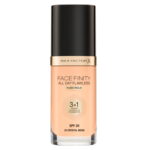 Max Factor, Facefinity All Day Flawless, Veganist, Mat, Primer, concealer en foundation 3-in-1, 33, Kristalbeige, SPF 20, 30 ml