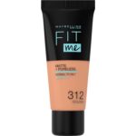 Maybelline, Fit Me Matte + Poreless, Vloeibare foundation, 312, Gouden, 30 ml