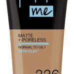 Maybelline, Fit Me Matte + Poreless, Vloeibare foundation, 336, Warme olijf, 30 ml