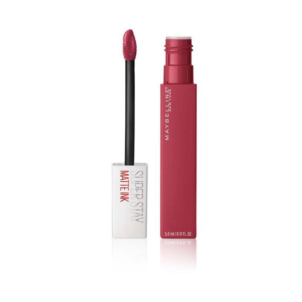maybelline-superstay-matte-ink-matte-liquid-lipstick-80-ruler-5-ml-1756196344 Maybelline, SuperStay Matte Ink, Mat, Vloeibare lippenstift, 80, Heerser, 5 ml - Afbeelding 1