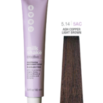 Milk Shake, Creative, Parabeenvrij, Permanente haarkleuring, 5.14/5AC Ash Copper Deep Light Brown, 100 ml