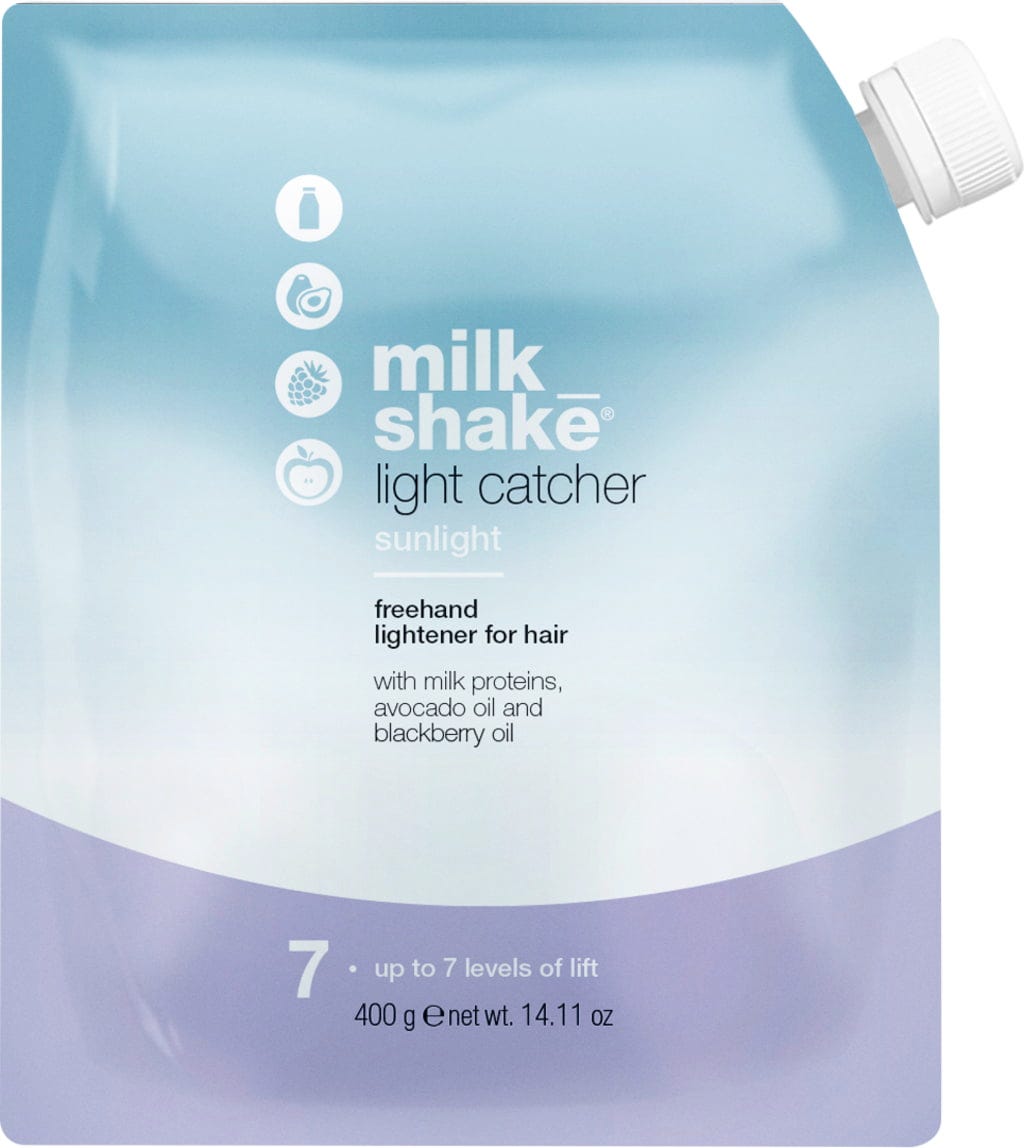 milk-shake-light-catcher-up-to-7-levels-of-lift-hair-oxidant-powder-400-g-1770191953 Milk Shake, Light Catcher, Up to 7 Levels of Lift, Haar Oxidatie Poeder, 400 g - Afbeelding 1