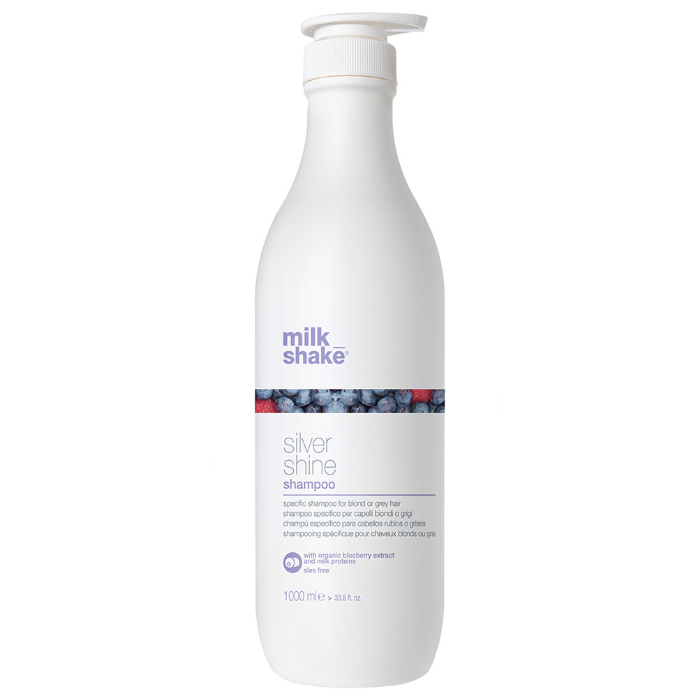 milk-shake-silver-shine-sulfates-free-hair-shampoo-for-neutralisation-of-yellow-tones-1000-ml-0-8032274061915-1675662349 Milk Shake, Silver Shine, Zonder sulfaten, Haarshampoo, Voor neutralisatie van gele tinten, 1000 ml - Afbeelding 1