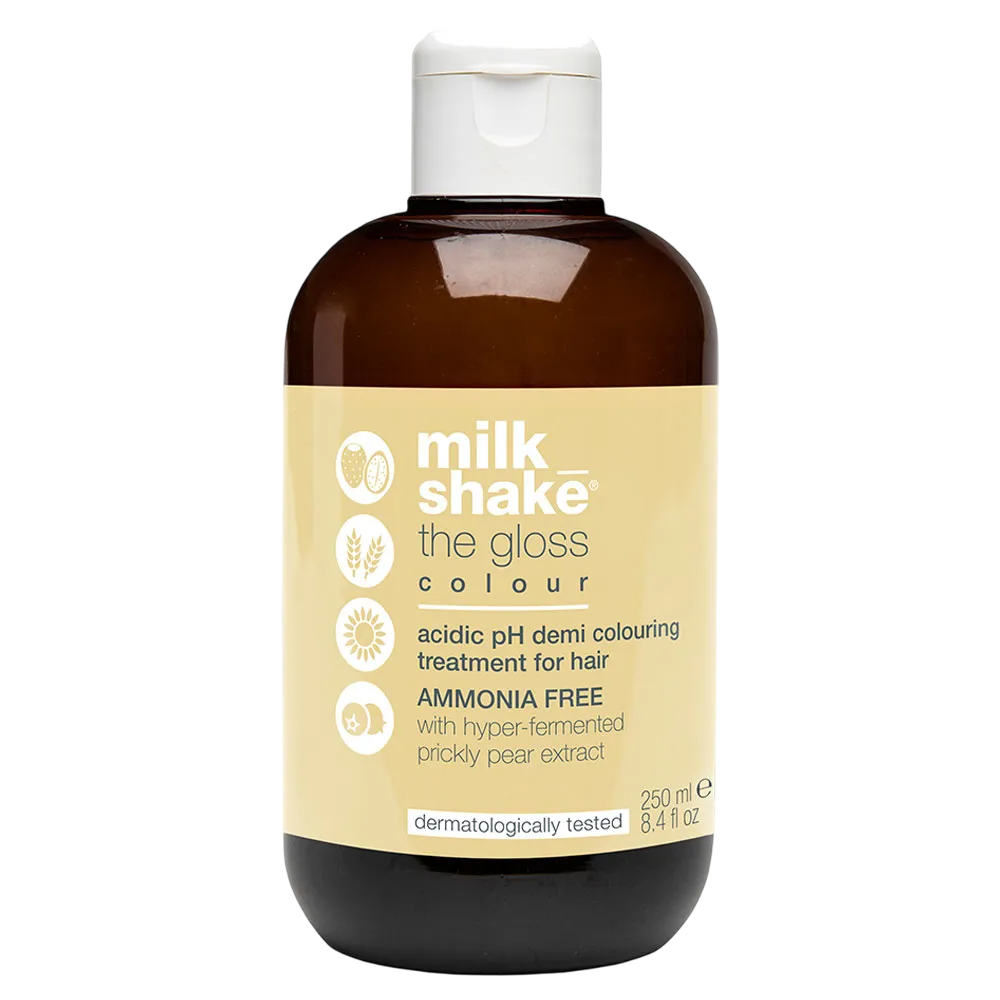 milk-shake-the-gloss-demi-permanent-hair-dye-neutral-250-ml-1758527106 Milk Shake, The Gloss, Semi-permanente haarkleuring, Neutral, 250 ml - Afbeelding 1
