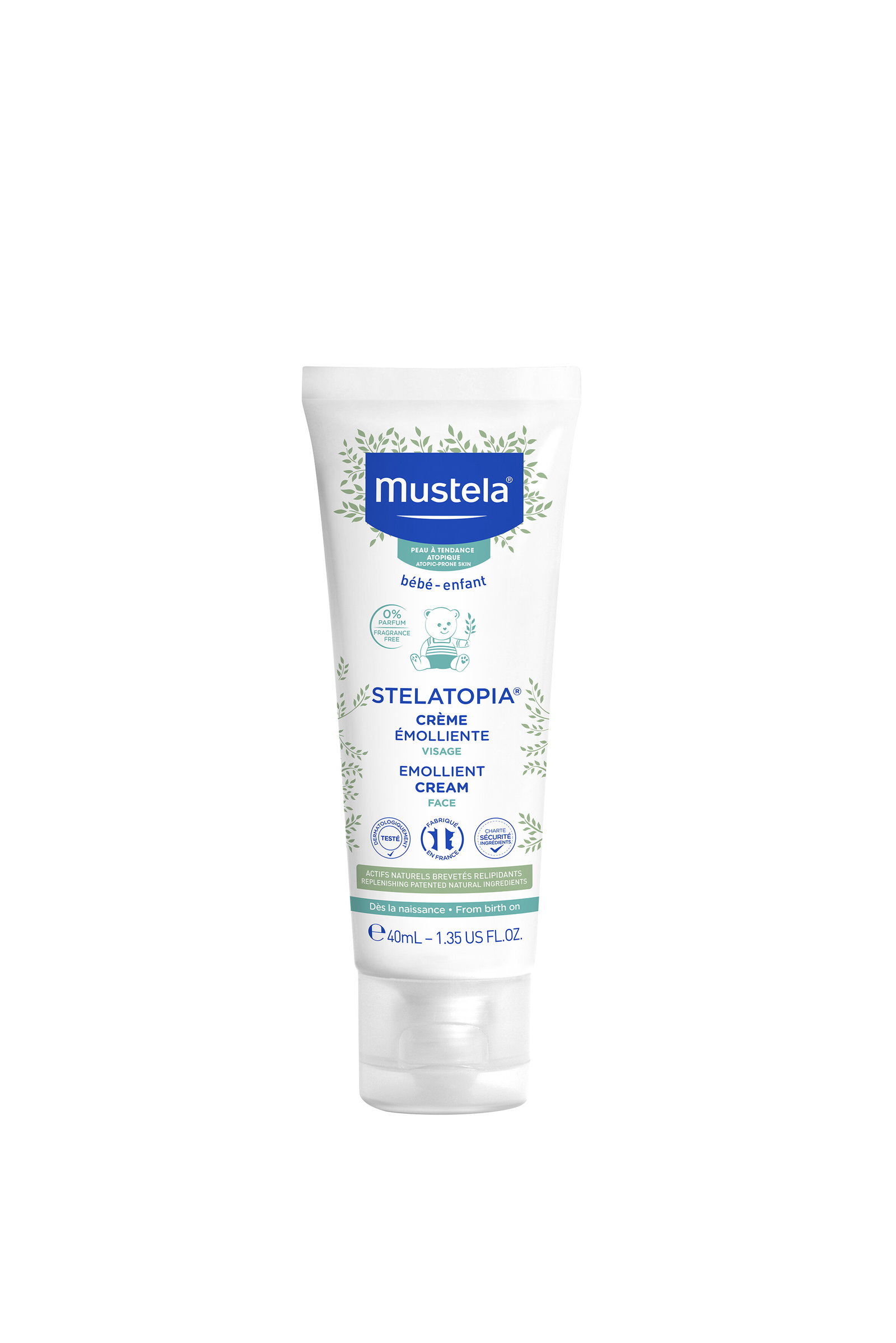 mustela-stelatopia-sunflower-emollient-cream-for-face-40-ml-1764921406 Mustela, Stelatopia, Zonnebloem, Verzachtend middel, Room, Voor gezicht, 40 ml - Afbeelding 1