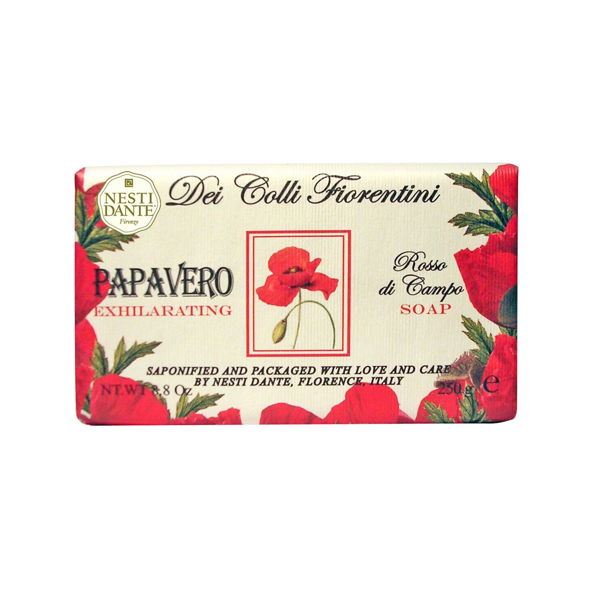 nesti-dante-dei-colli-fiorentini-poppy-soap-bar-250-g-1784811070 Nesti Dante, Dei Colli Fiorentini Poppy, Zeepstaaf, 250 g - Afbeelding 1