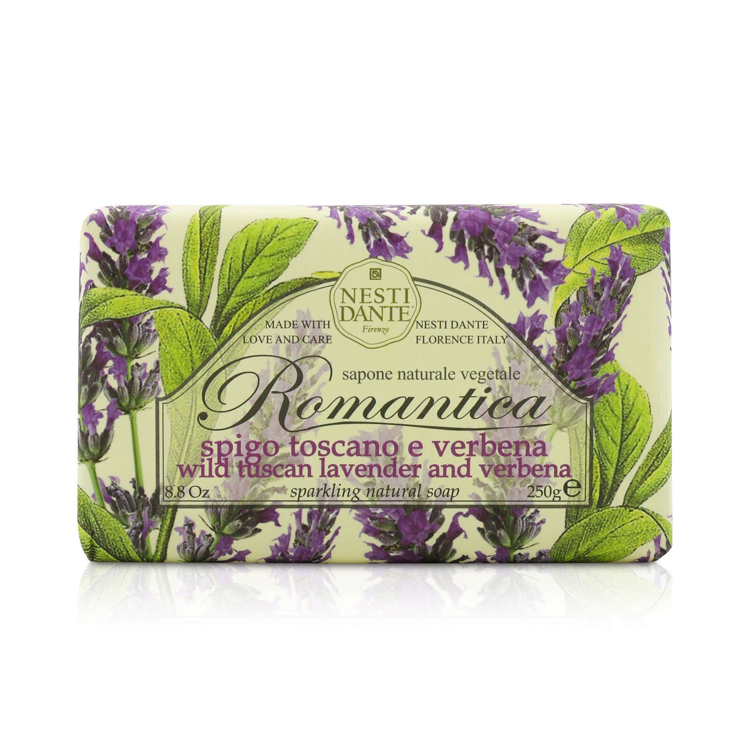 nesti-dante-romantica-natural-ingredients-anti-oxidant-wild-tuscan-lavender-fulfillment-scented-soap-bar-250-g-1784113332 Nesti Dante, Romantica, Natuurlijke ingrediënten, Antioxidant, Wild Tuscan Lavender & Fulfillment, Geparfumeerde zeep, 250 g - Afbeelding 1