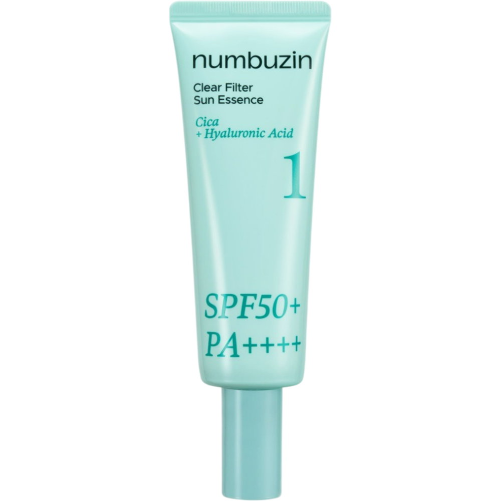 numbuzin-no-1-clear-filter-sun-essence-hydrating-protecting-sunscreen-cream-for-face-spf-50-pa-50-ml-1776342910 Numbuzin, No.1 Clear Filter Sun Essence, Hydraterend en beschermend, Zonnebrandcrème, Voor gezicht, SPF 50 PA++++, 50 ml - Afbeelding 1