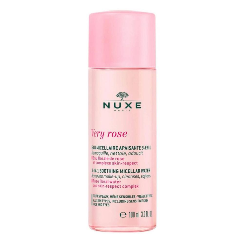 nuxe-very-rose-cleansing-micellar-water-for-sensitive-skin-100-ml-1717496849 Nuxe, Very Rose, Reiniging, Micellair water, Voor gevoelige huid, 100 ml - Afbeelding 1