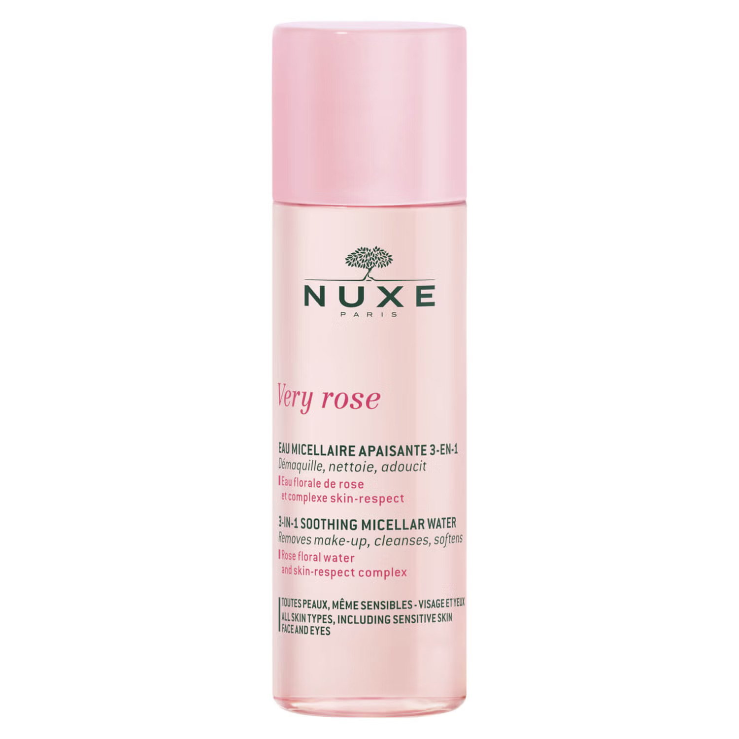 nuxe-very-rose-cleansing-micellar-water-for-sensitive-skin-50-ml-1717496998 Nuxe, Very Rose, Reiniging, Micellair water, Voor gevoelige huid, 50 ml - Afbeelding 1