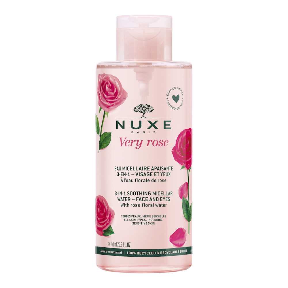 nuxe-very-rose-micellar-water-for-sensitive-skin-750-ml-1714469730 Nuxe, Very Rose, Reiniging, Micellair water, Voor alle huidtypes, 750 ml - Afbeelding 1