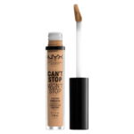 Nyx, Can't Stop Won't Stop, Dierproefvrij, Volledige dekking, Vloeibare concealer, Zacht beige, Nee, 3.5 ml