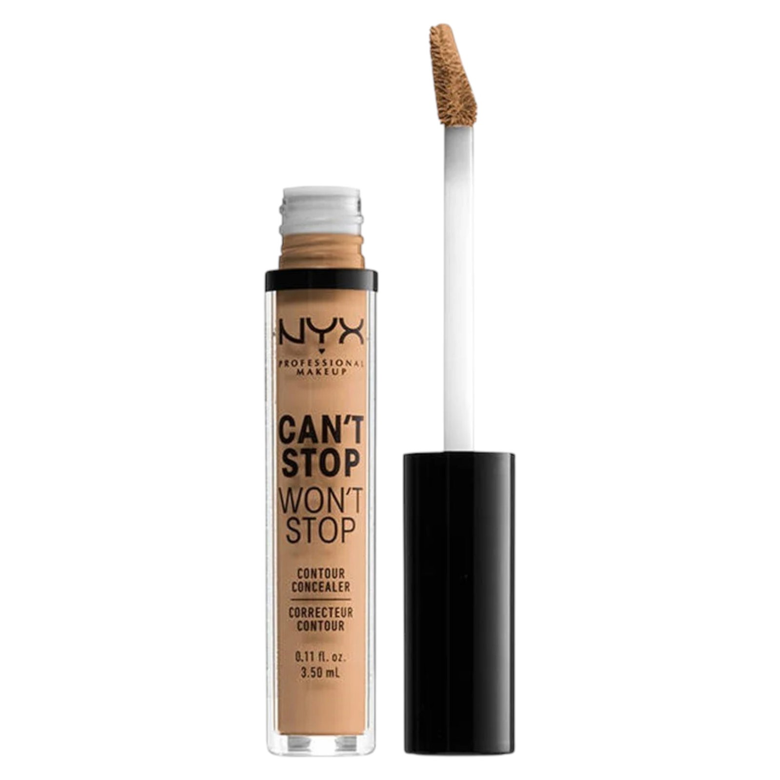 nyx-can-t-stop-won-t-stop-cruelty-free-full-coverage-liquid-concealer-soft-beige-no-3-ml-1761202458 Nyx, Can't Stop Won't Stop, Dierproefvrij, Volledige dekking, Vloeibare concealer, Zacht beige, Nee, 3.5 ml - Afbeelding 1
