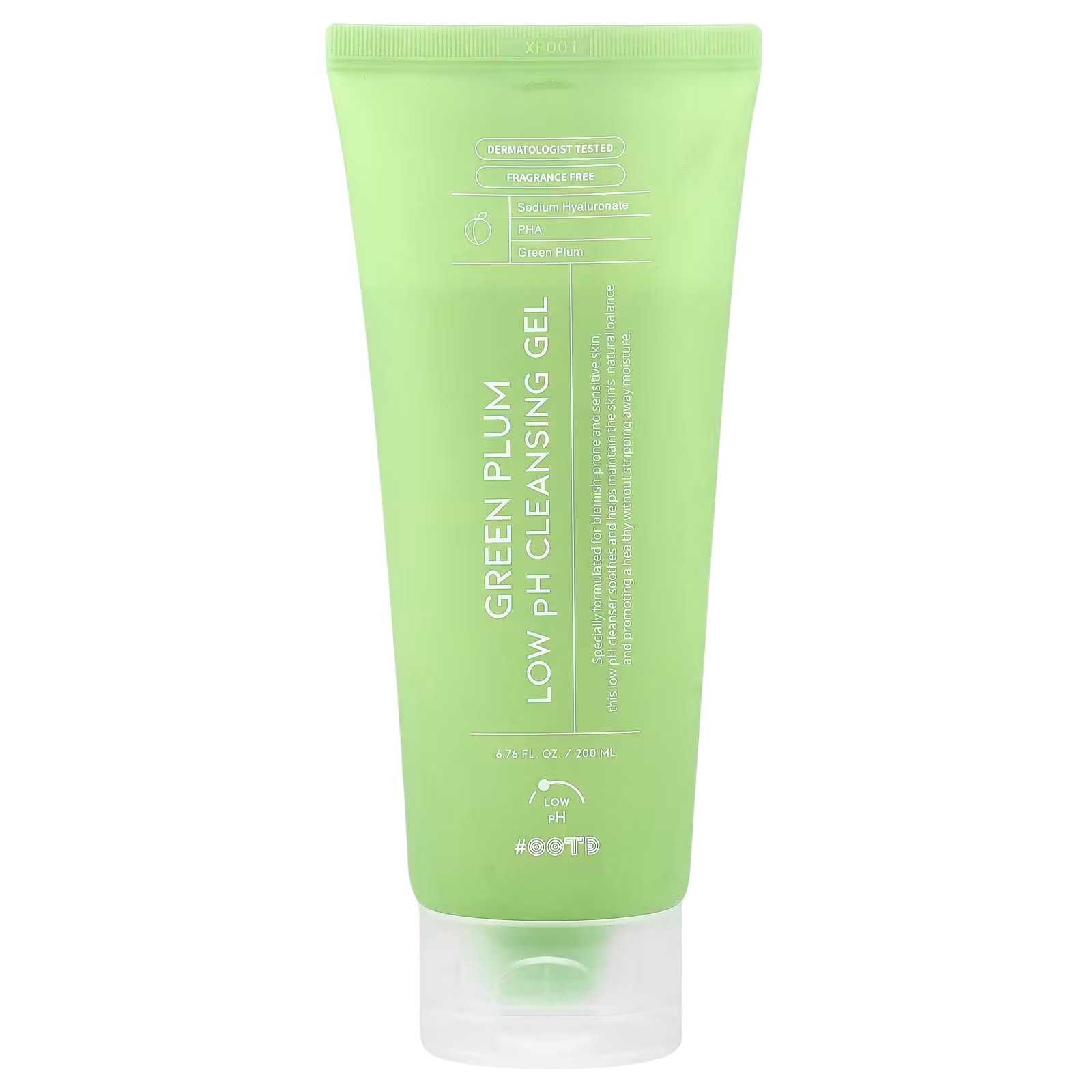 ootd-green-plum-cleansing-hydrating-cleansing-gel-for-face-200-ml-1785821691 #OOTD, Green Plum, Reiniging en hydratatie, Reinigingsgel, Voor gezicht, 200 ml - Afbeelding 1