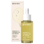 PaxMoly, Ac Serum, Vitamin C + Collagen 5%, Hydrating & Brightening, Dag & Nacht, Serum, Voor gezicht, 50 ml