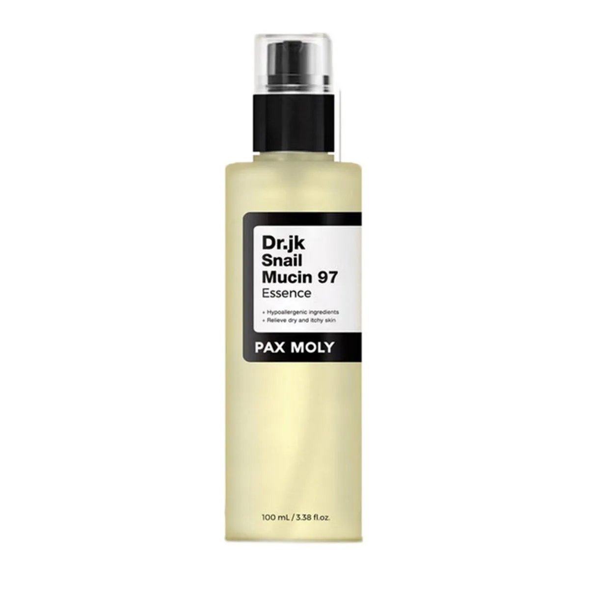 paxmoly-dr-jk97-snail-mucus-hydrating-essence-lotion-for-face-100-ml-1785485969 PaxMoly, Dr. JK97, Slakkenslijm, Hydraterend, Essence lotion, Voor gezicht, 100 ml - Afbeelding 1