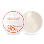 Petitfee, Collagen & Coq10, Hydrogel, Firmness & Elasticity, Dag & Nacht, Ooglapje, 60 st