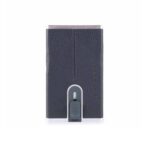Piquadro, Black Square, Lederen portemonnee, Vierkant schuifsysteem met compact voor bankbiljetten, PP4891B3RBLU4, Blauw, Voor mannen