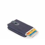 Piquadro, Black Square, Lederen portemonnee, Vierkant schuifsysteem met compact voor bankbiljetten, PP4891B3RBLU4, Blauw, Voor mannen - Afbeelding 2
