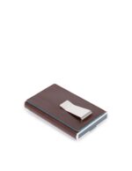 Piquadro, Blue Square, Leren kaarthouder, Vierkant schuifsysteem met geldclip, PP5358B2R, Mahonie, Voor mannen - Afbeelding 3