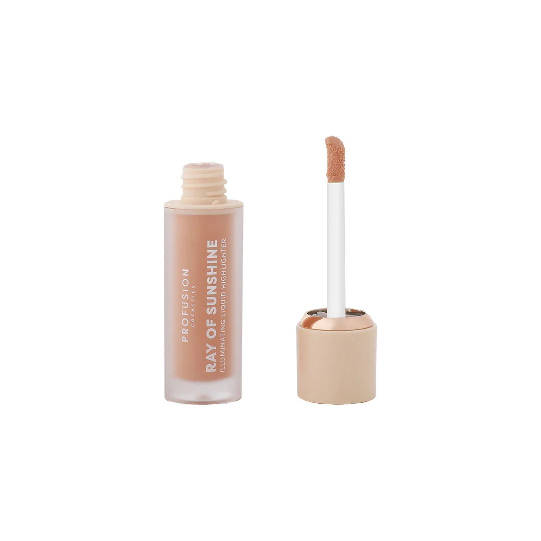 profusion-ray-of-sunshine-natural-glow-liquid-highlighter-golden-hour-for-face-4-ml-1786434322 Profusion Cosmetics, Ray Of Sunshine, Natuurlijke gloed, Vloeibare highlighter, Gouden uur, Voor gezicht, 4 ml - Afbeelding 1