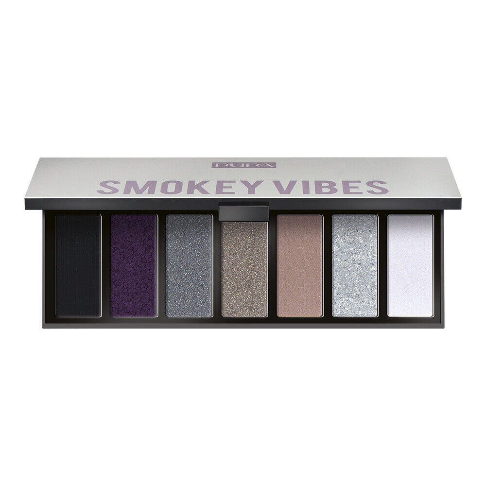 pupa-make-up-stories-eyeshadow-palette-002-smokey-vibes-7-shades-13-3-g-1706951139 Pupa, Make Up Stories, Oogschaduwpalet, 002, Rokerige vibes, 7 tinten, 13.3 g - Afbeelding 1