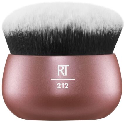 Real Techniques, Flawless Base, Mengen, Multifunctionele gezichtsborstel, Honinggebaseerde kleur