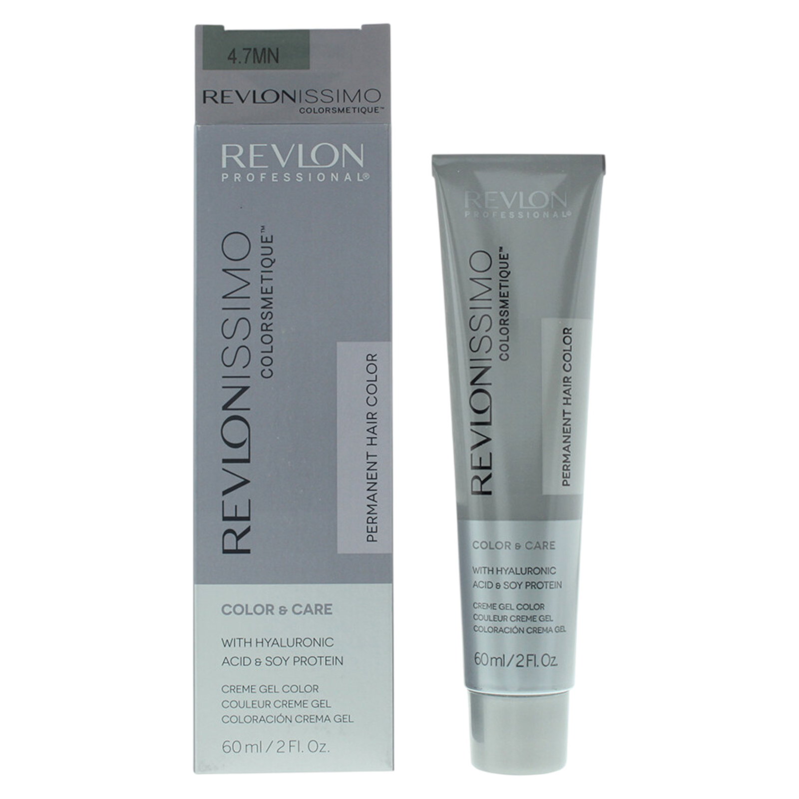revlon-revlonissimo-colorsmetique-hyaluronic-acid-soy-protein-permanent-hair-dye-4-7mn-medium-brown-60-ml-1761043553 Revlon, Revlonissimo Colorsmetique, Permanente haarkleuring, 4.7MN Medium Brown, 60 ml - Afbeelding 1