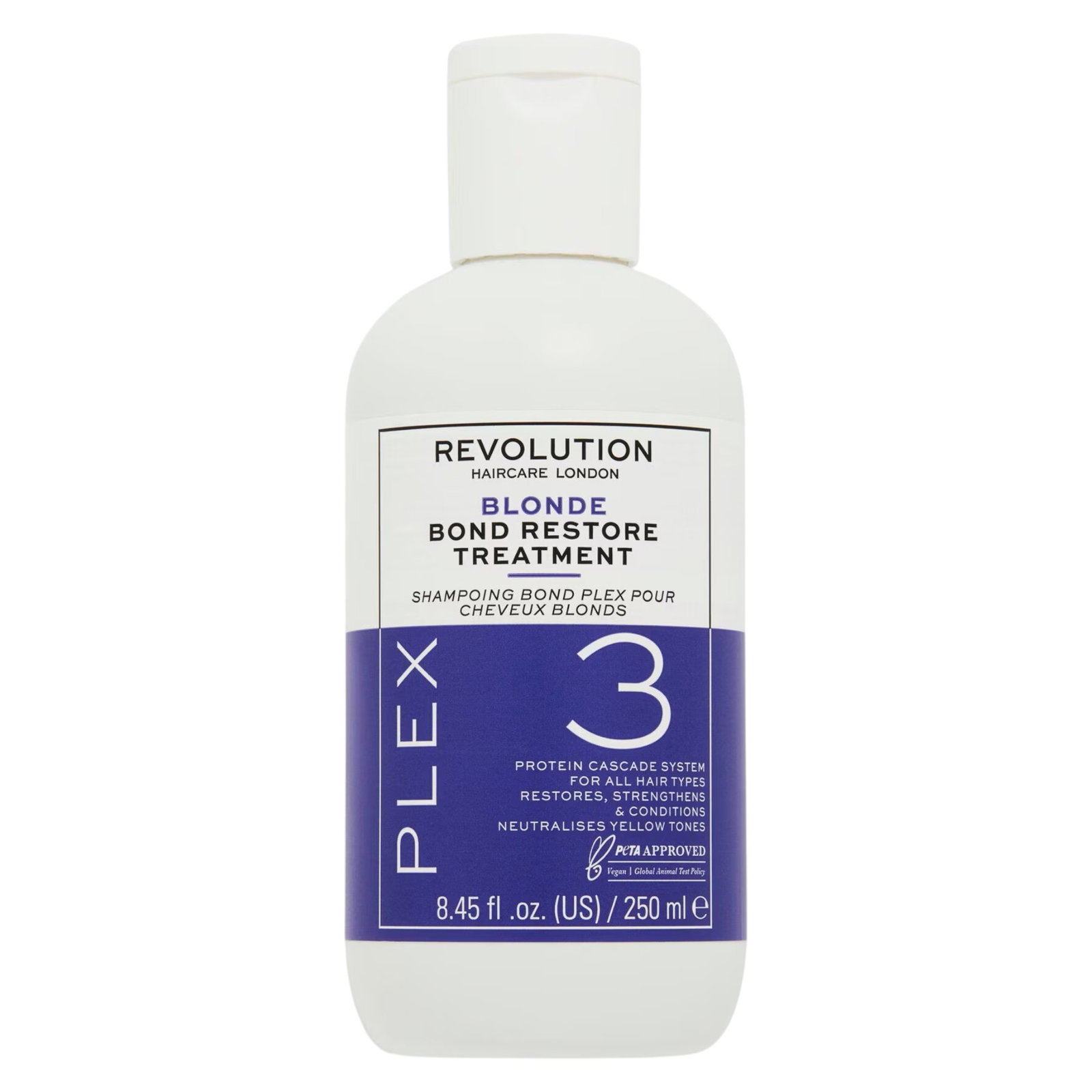 revolution-haircare-blonde-plex-3-hair-treatment-shampoo-restores-for-damaged-hair-250-ml-1756990961 Revolution Haircare, Blonde Plex 3, Haarbehandeling shampoo, Herstelt, Voor beschadigd haar, 250 ml - Afbeelding 1