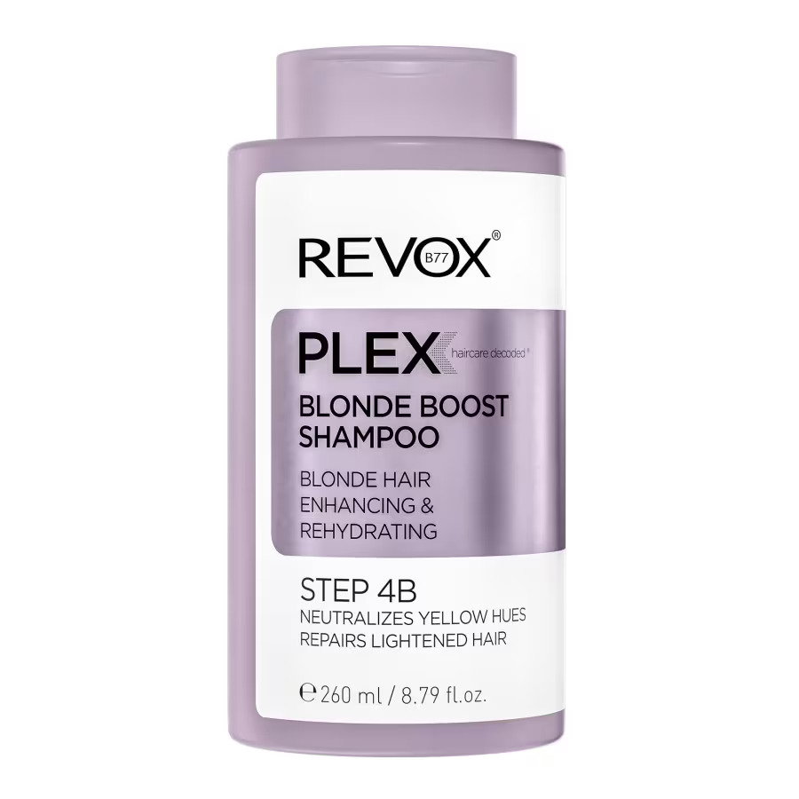 revox-b77-plex-step-4b-hair-shampoo-for-neutralisation-of-yellow-tones-260-ml-1749552701 Revox B77, Plex Step 4B, Haarshampoo, Voor neutralisatie van gele tinten, 260 ml - Afbeelding 1