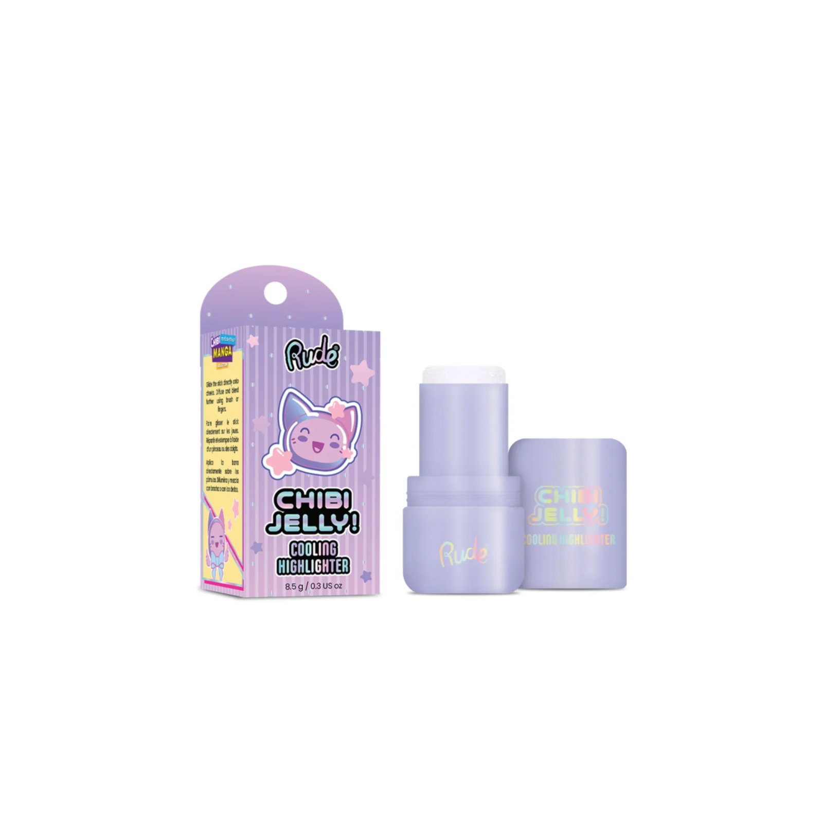 rude-cosmetics-chibi-jelly-illuminating-highlighter-stick-sora-8-5-g-1785916583 Rude Cosmetics, Chibi Jelly, Verlichtend, Highlighter stick, Sora, 8.5 g - Afbeelding 1