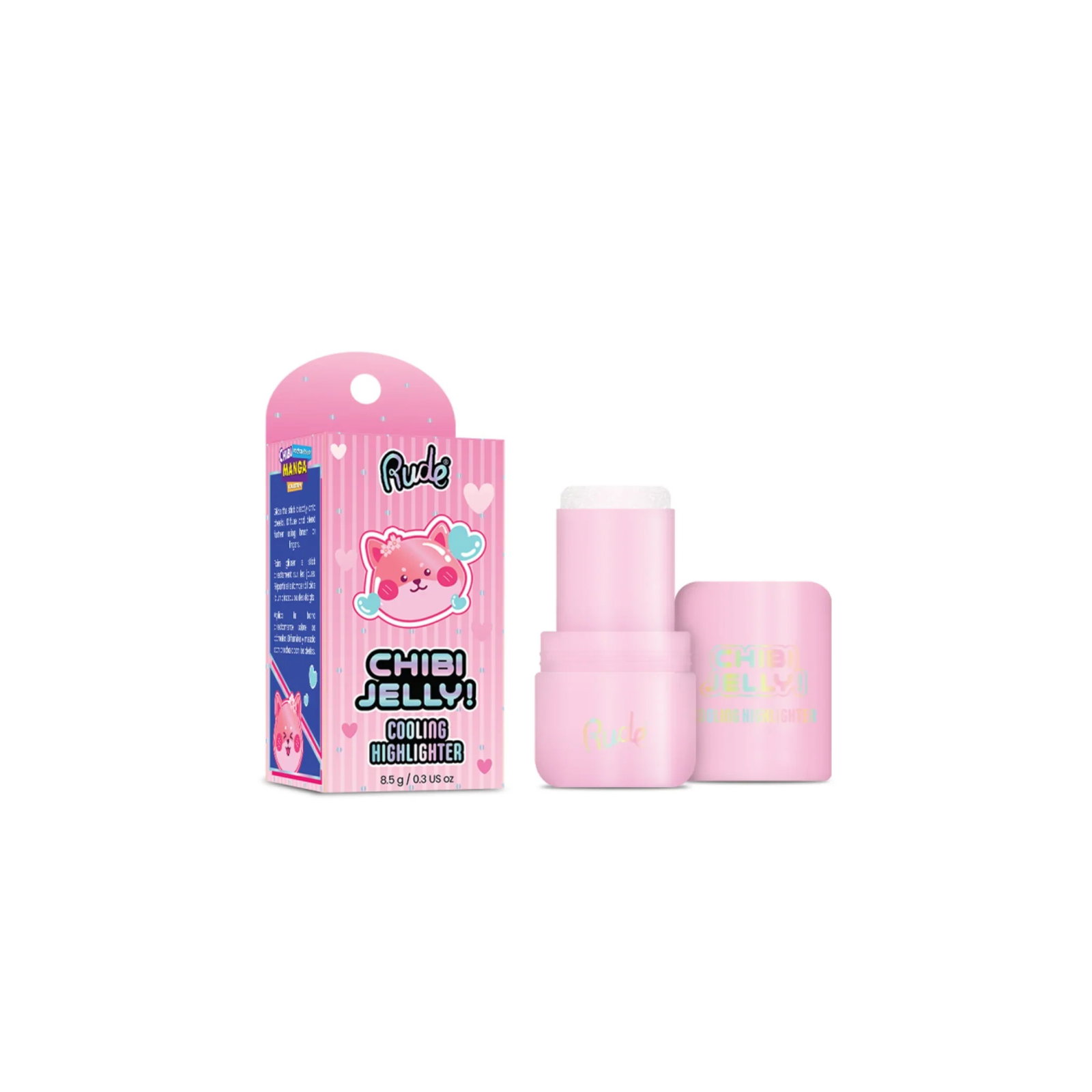 rude-cosmetics-chibi-jelly-illuminating-highlighter-stick-suki-8-5-g-1785916651 Rude Cosmetics, Chibi Jelly, Verlichtend, Highlighter stick, Suki, 8.5 g - Afbeelding 1