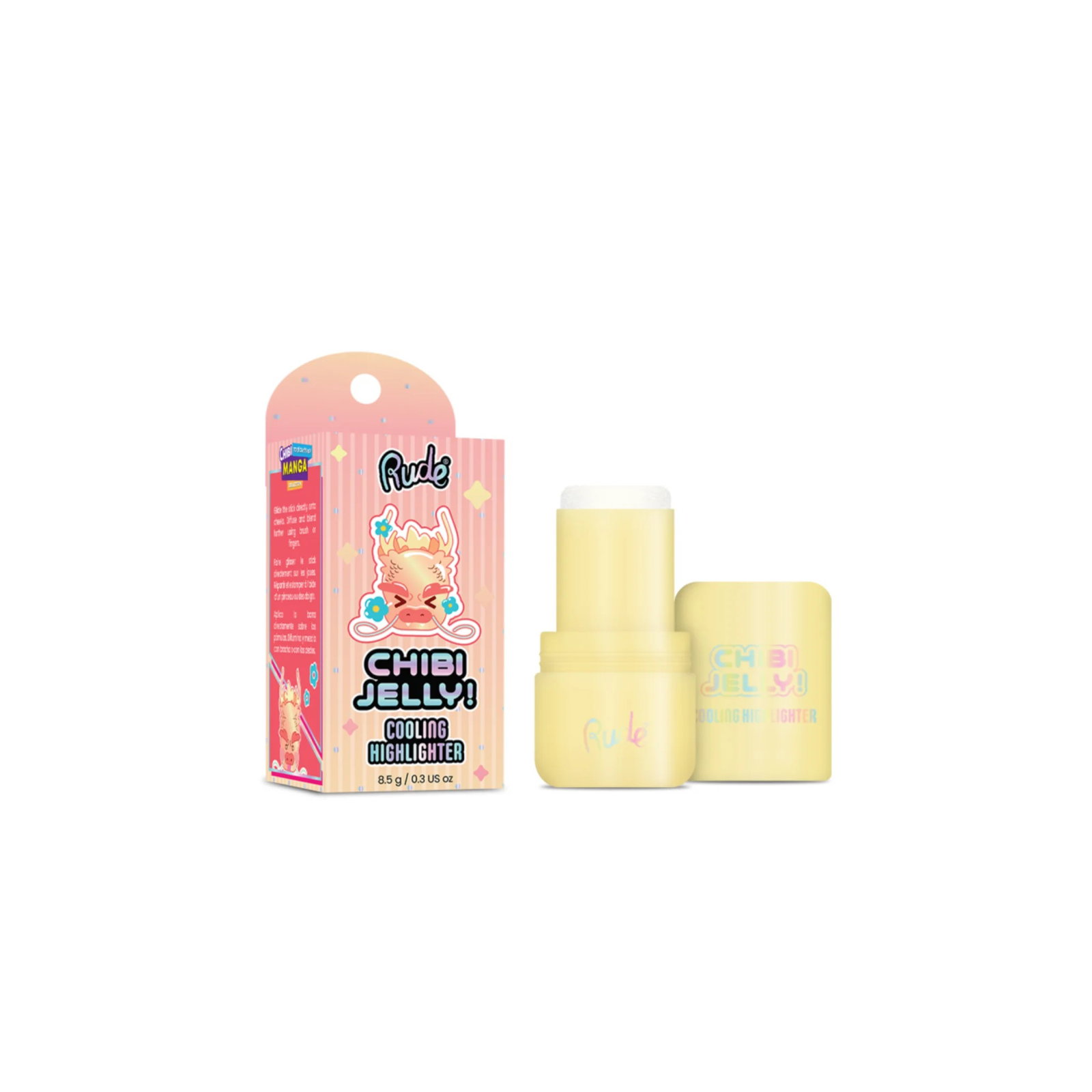 rude-cosmetics-chibi-jelly-illuminating-highlighter-stick-taiyo-8-5-g-1785916775 Rude Cosmetics, Chibi Jelly, Verlichtend, Highlighter stick, Taiyo, 8.5 g - Afbeelding 1